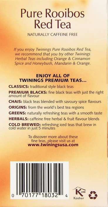 Twinings Pure Peppermint Herbal Tea, 1.41 Ounce Box, 20 Count N79