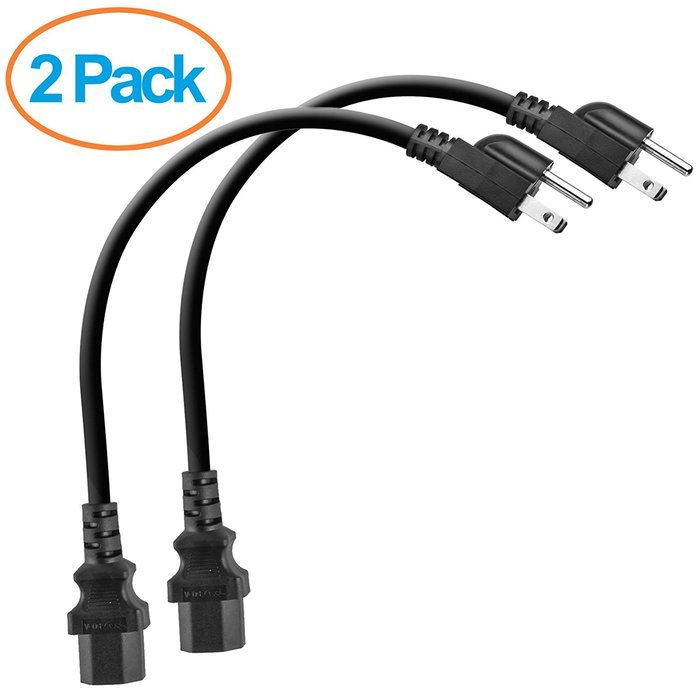 ClearMax Universal 18AWG Power Cord for Computer Monitors / PCs / Printers and more - UL Approved - 25 Feet (...