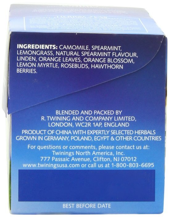 Twinings Pure Peppermint Herbal Tea, 1.41 Ounce Box, 20 Count N96