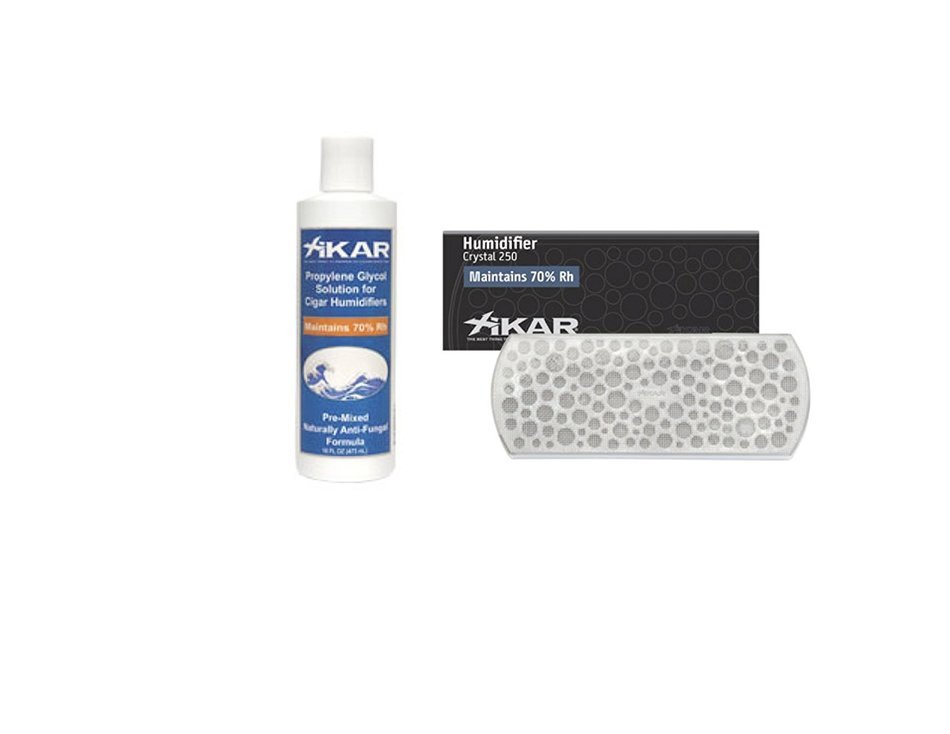 Xikar Humidification Kit - 250ct Humidifier, 8oz Solution