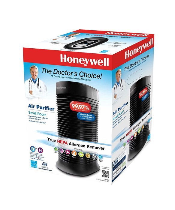 Honeywell HPA060 True HEPA Compact Tower Allergen Remover, 75 Sq Ft N2