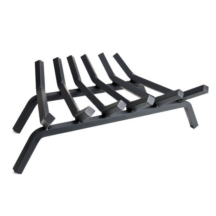 Pleasant Hearth - 3/4" Premium Solid Steel Fireplace Grates, Black, 30-Inch