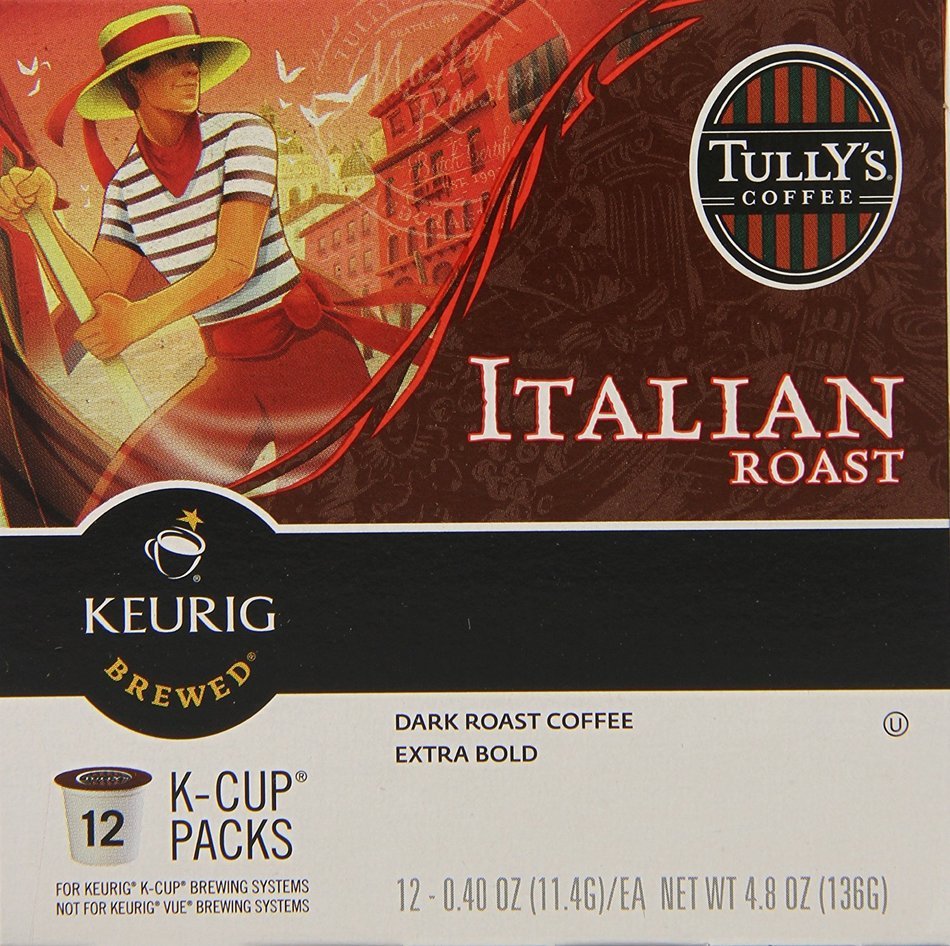 Tully's Coffee French Roast, Keurig K-Cups, 72 Count N68