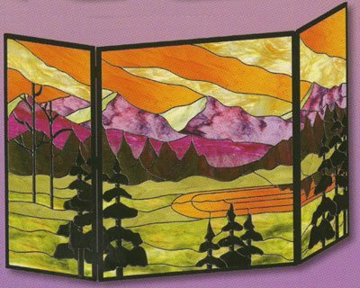Stained Glass Firescreens N4