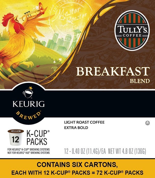 Tully's Coffee French Roast, Keurig K-Cups, 72 Count N73
