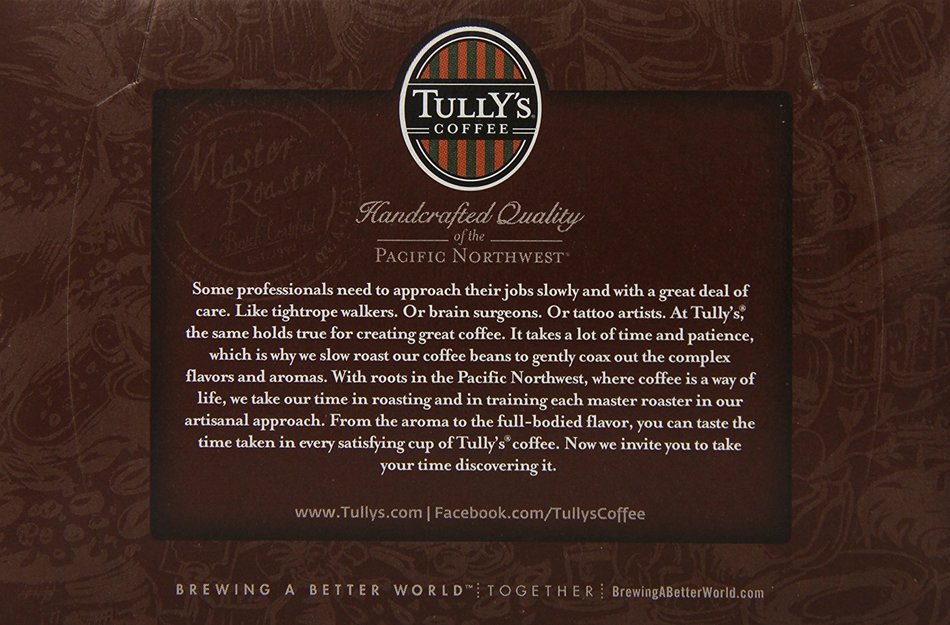 Tully's Coffee French Roast, Keurig K-Cups, 72 Count N76