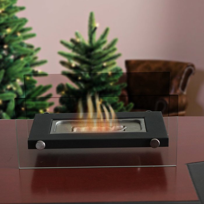 Designer&rsquo;s All Season Table Top Ethanol Fireplace, Both Indoor and Outdoor Use N3