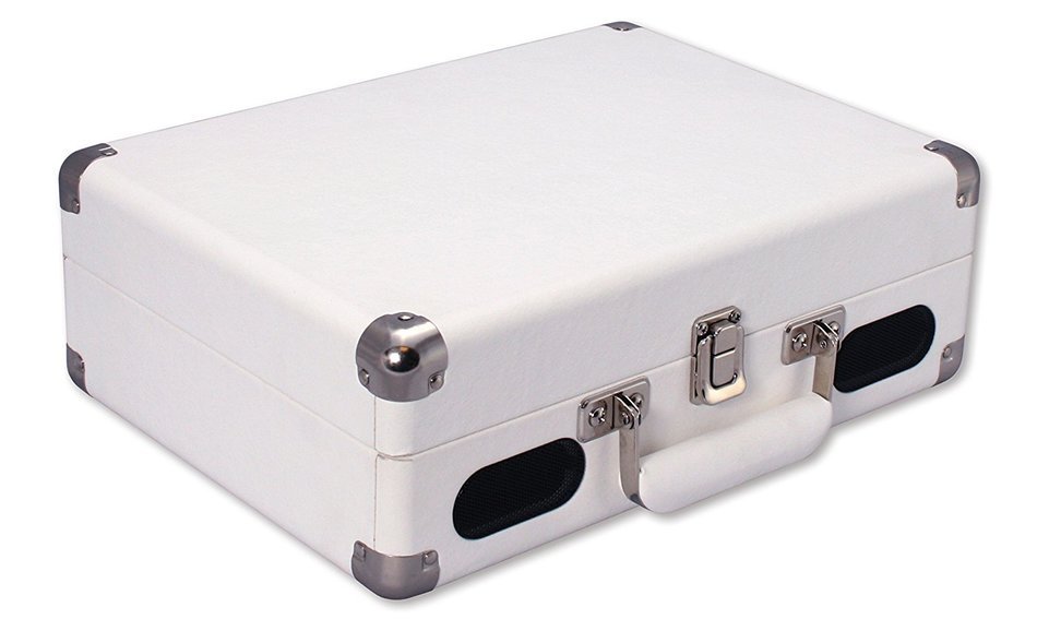 Vinyl Styl Groove Portable 3 Speed Turntable (White)
