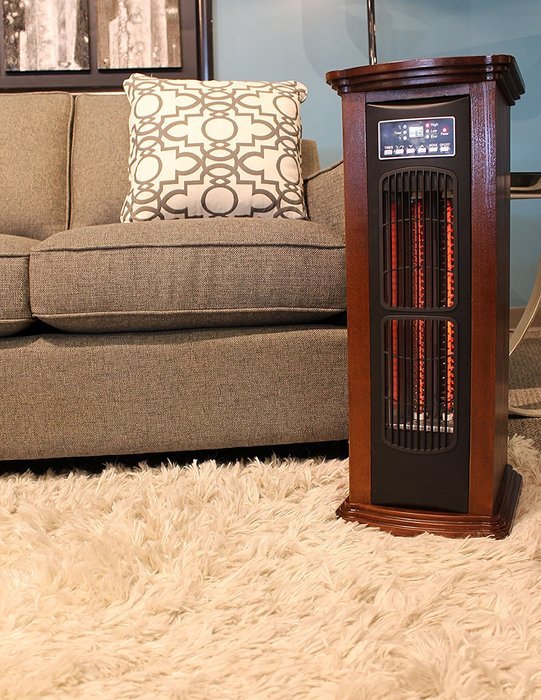 American Comfort ACW0065WE 1500-watt Tower Infrared Heater, Espresso N4