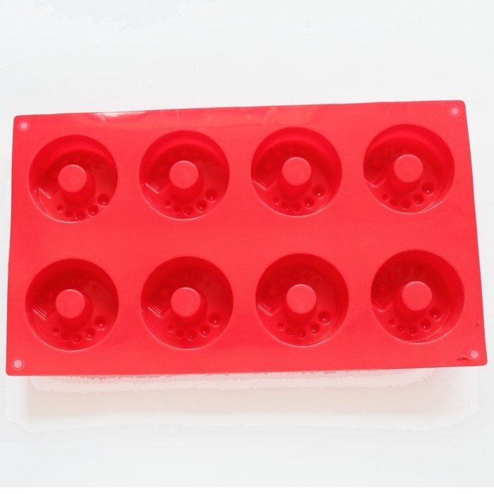 X-Haibei Dount Mini Bundt Cake Pan Ice Cream Jello Soap Chocolate Silicone Mold Bakeware N2