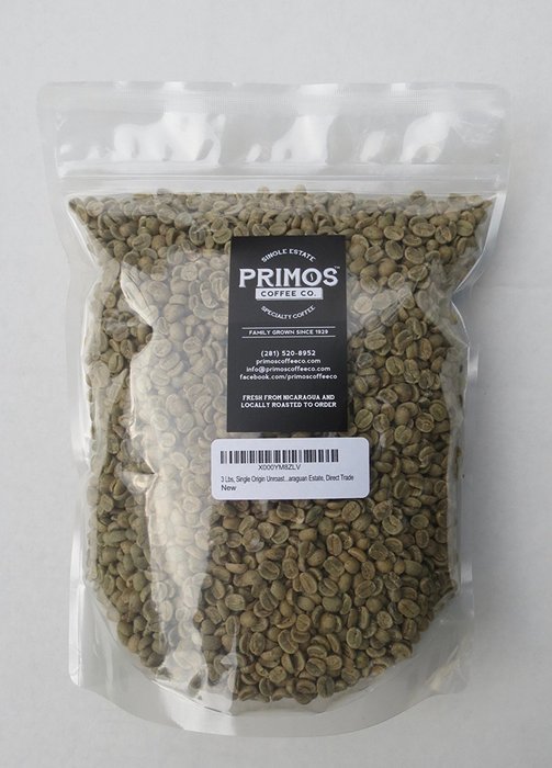 3 Lbs, Single Origin Unroasted Green Coffee Beans, Specialty Grade From Single Nicaraguan Estate, Direct Trade
