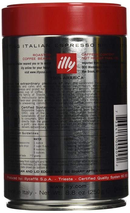 illy Medium Roast Whole Bean Coffee 8.8 Ounces N7