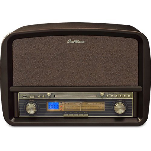 Electrohome Signature Vinyl Record Player Classic Turntable Natural Wood Hi-Fi Stereo System with AM/FM, CD, USB...