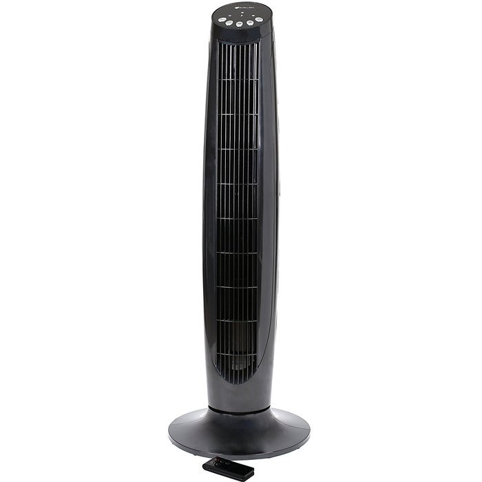 Avalon 36 Inch Oscillating Tower Fan with Remote and Timer, Black N4