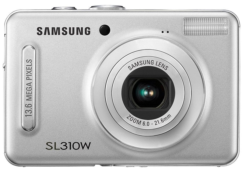 Samsung SL-310W 13.6MP Digital Camera with 3.6x Wide Angle Optical Image Stabilized Zoom (Silver)