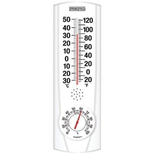 New SPRINGFIELD 90116 Plainview I/O Thermometer & Hygrometer