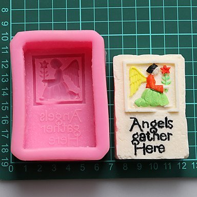 Y&XL&H Angel And Flower Chocolate Silicone Molds,Cake Molds,Soap Molds,Decoration Tools Bakeware