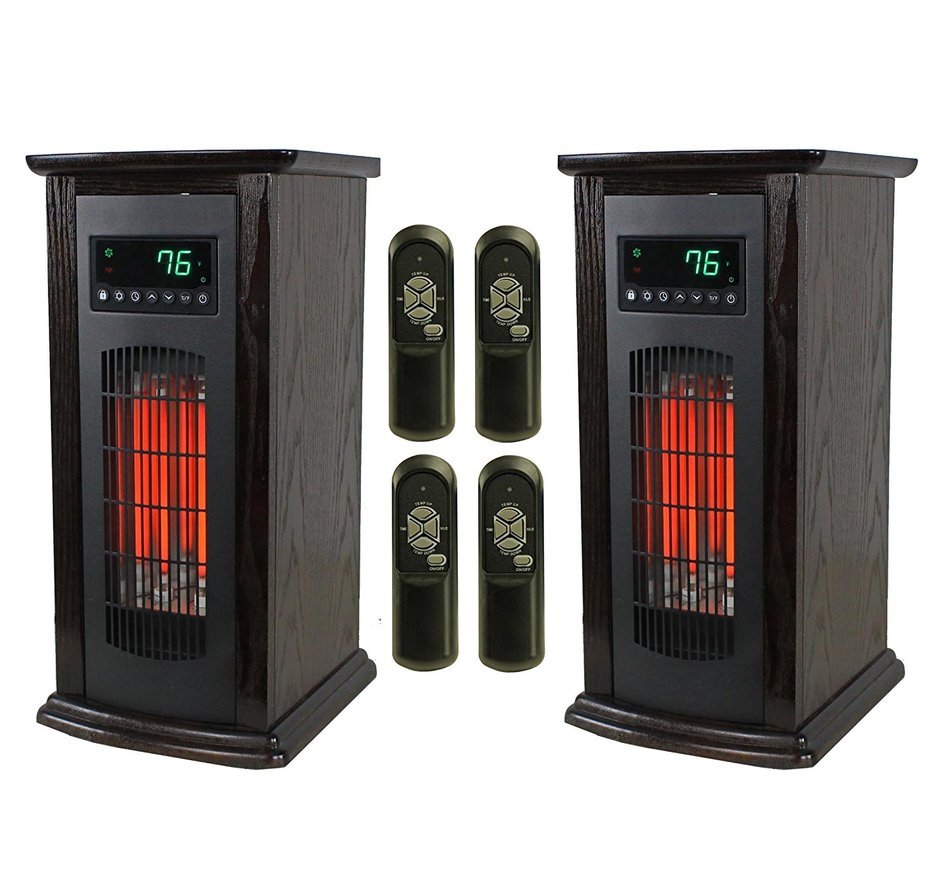 LifeSmart LifePro 3 Element Electric Infrared Tower Heater (Pair) N4