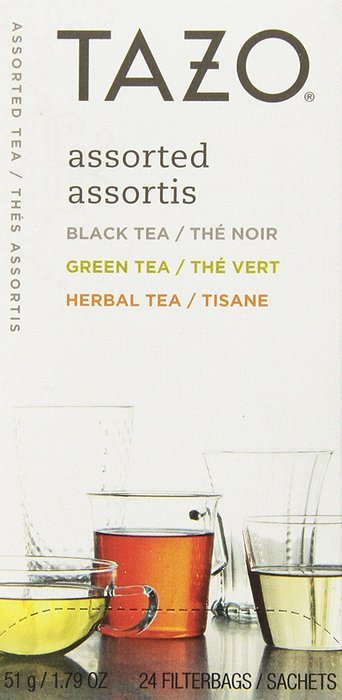 Tazo Products - Tazo - Assorted Tea Bags, Three Each Flavor, 24 Tea Bags/Box - Sold As 1 Box - Eight teas to choose... N4