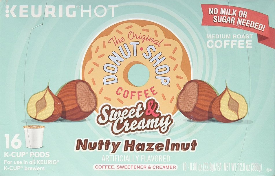 The Original Donut Shop Sweet & Creamy Nutty Hazelnut - 16 ct N6