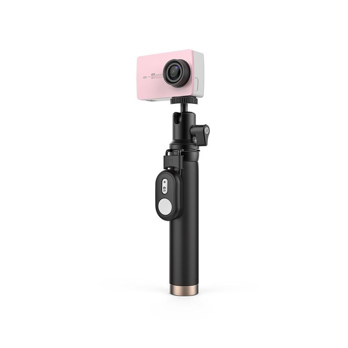 YI 4K Action Camera with Selfie Stick & Bluetooth Remote (US Edition) Night Black N2