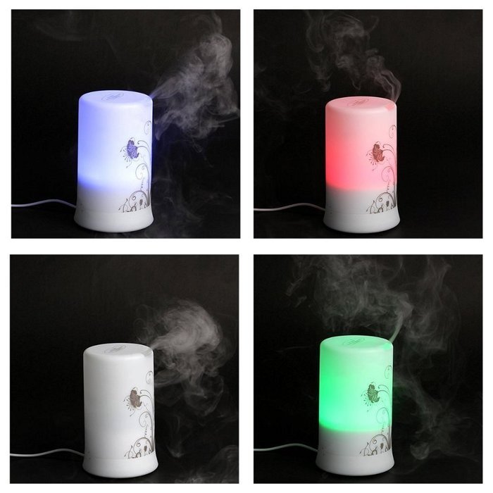 NIUDB Aromatherapy Essential Oil Purifier Diffuser Air Humidifier with 4 Timer Settings and 6 Color Light Changes N2