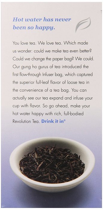 Revolution Tea Black Tea, English Breakfast, 16 Count (Pack of 6) N2