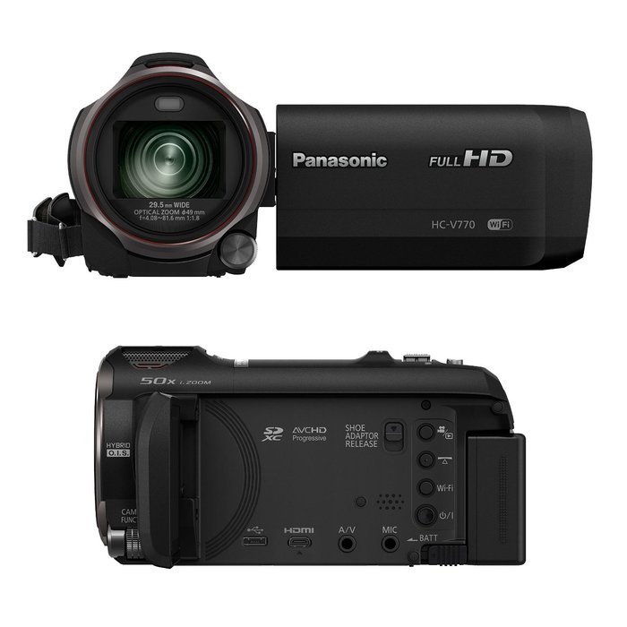 Panasonic HD Camcorder with Wireless Smartphone Twin Video Capture & 64GB SD Card Bundle N2