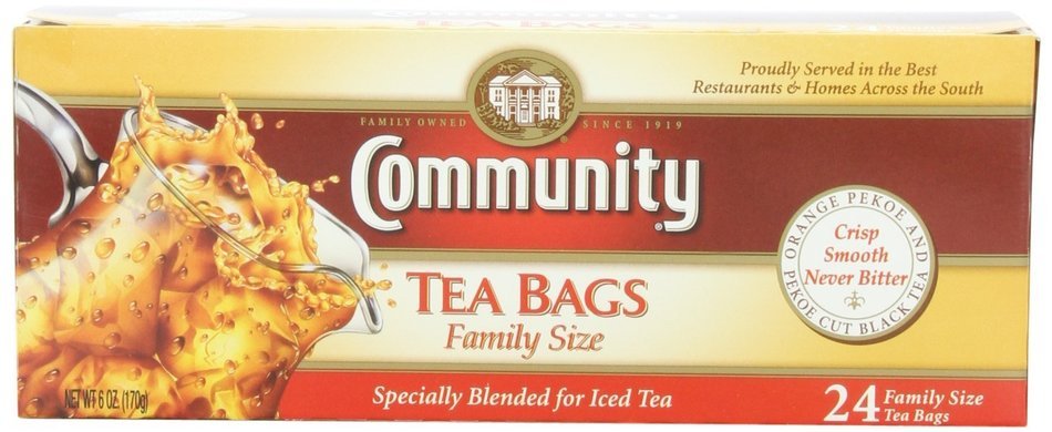 Community Coffee Iced Tea Bags, 24 Count (Pack of 6) N13