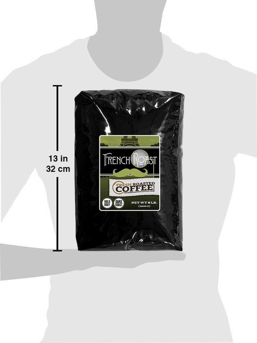 French Roast Coffee, Whole Bean, Fresh Roasted Coffee LLC. (2 lb.) N3