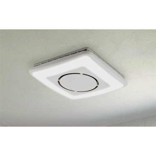 Broan 791LEDNT White 100 CFM 1.5 Sones Ceiling Mounted Energy Star Qualified Bath Fan with Soft Surround LED Lighting... N3