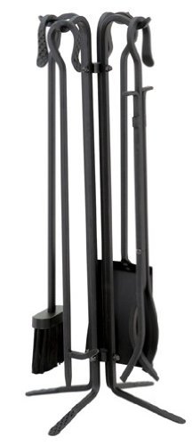 Uniflame, T18070BK, 5pc Black Wrought Iron Toolset