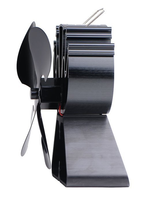 4-Blade Heat Powered Stove Fan for Wood / Log Burner/Fireplace increases 80% more warm air than 2 blade fan- Eco... N5