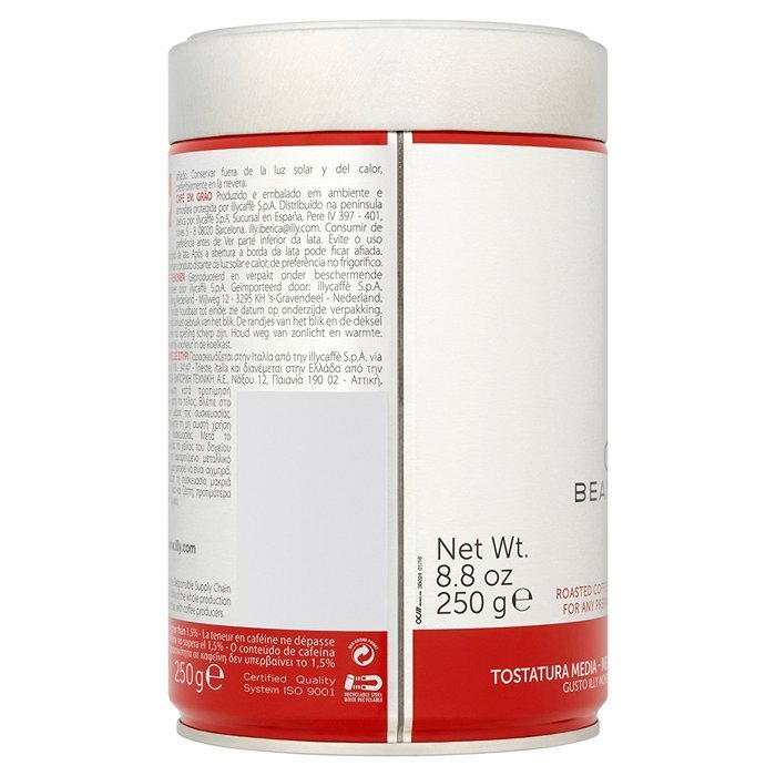 illy Medium Roast Whole Bean Coffee 8.8 Ounces N8