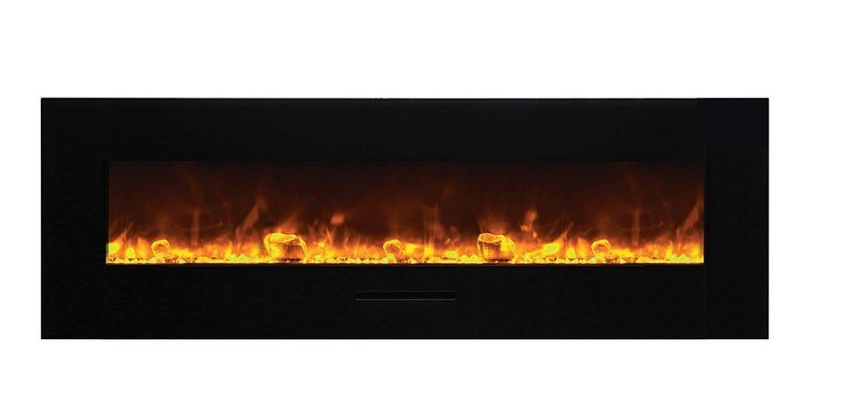 Amantii Wall Mount / Flush Mount Series Electric Fireplace with Ice Media Kit, 60 Inch N30