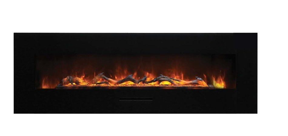 Amantii Wall Mount / Flush Mount Series Electric Fireplace with Ice Media Kit, 60 Inch N31