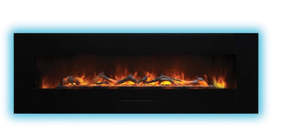 Amantii Wall Mount / Flush Mount Series Electric Fireplace with Ice Media Kit, 60 Inch N32