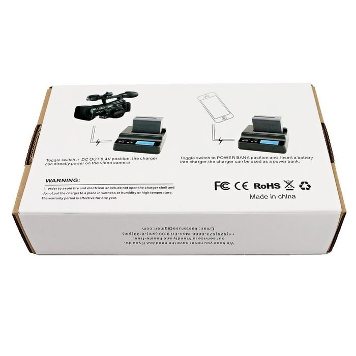 Kastar NP-F570 Battery (5-Pack) and Ultra Fast Charger(4X faster) Kit for NP-F570, NP-F550, NP-F530, NP-F330 work... N5