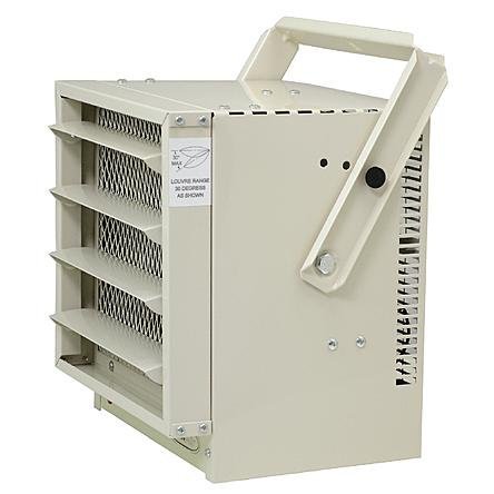 Beige Modern Durable Steel Electric Garage Heater | Contemporary Indoor / Outdoor Rooms Space Heater for Your... N4