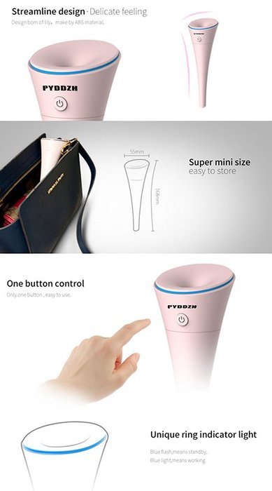 PYDDZH Mini Humidifier USB Wire Controller and Pen Shape, Cool Mist Microporous Type, Travel Humidifier - USB... N18