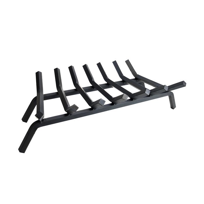 Pleasant Hearth - 3/4" Premium Solid Steel Fireplace Grates, Black, 30-Inch N3
