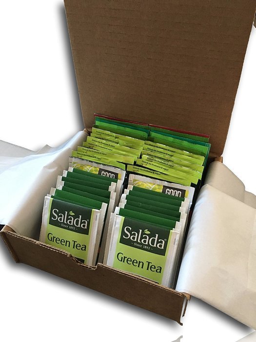 Custom Assorted Green Tea Variety Pack by AtHomePlus-- Good Earth, Salada, Bigelow, Stash, Twining Teas (40 Count... N3