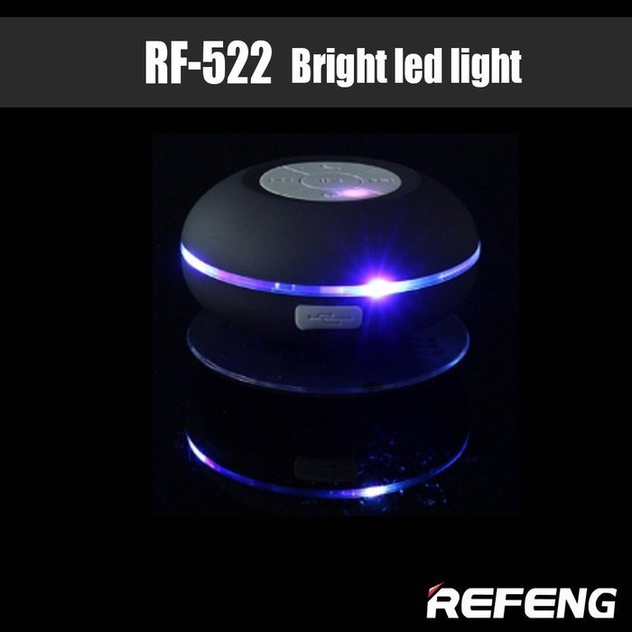 Wireless Bluetooth Speaker,ReFeng RF522 Water Proof Resistant Shower Speaker Handsfree Portable Speakerphone with... N4