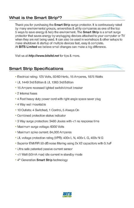 Smart Strip LCG-3M Energy Saving Surge Protector with Autoswitching Technology, 10-Outlet