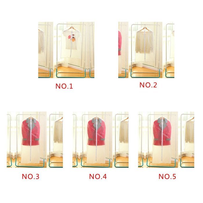 MuLuo Great Clothes Clothing Clothing Dust Cover Transparent Suit Middle with zipper closed child 4560cm