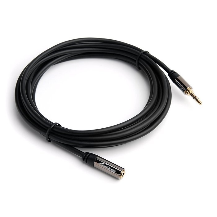 KabelDirekt (6 feet) Headset Extension Cable ( 3.5mm male to 3.5mm female)- PRO Series