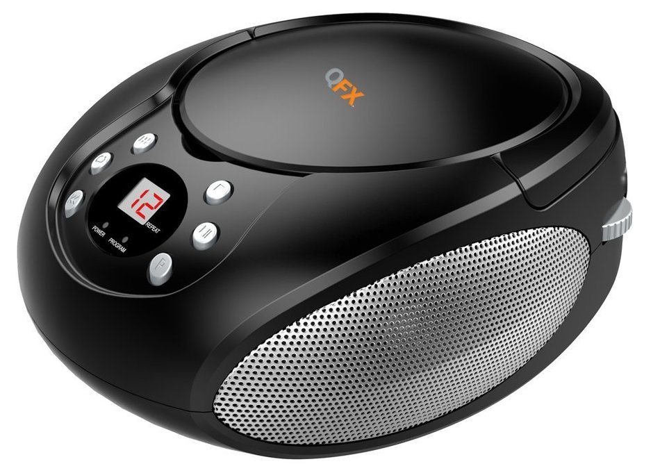 QFX J-211BT Bluetooth Boombox CD Player and FM Radio