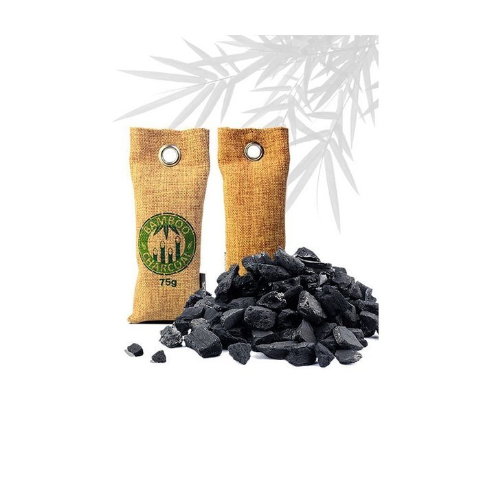 Natural Bamboo Charcoal Bag (Air Purifying Bag, 75gx2) - Reusable Home Goods Air Freshener/Odor Freshener for... N2