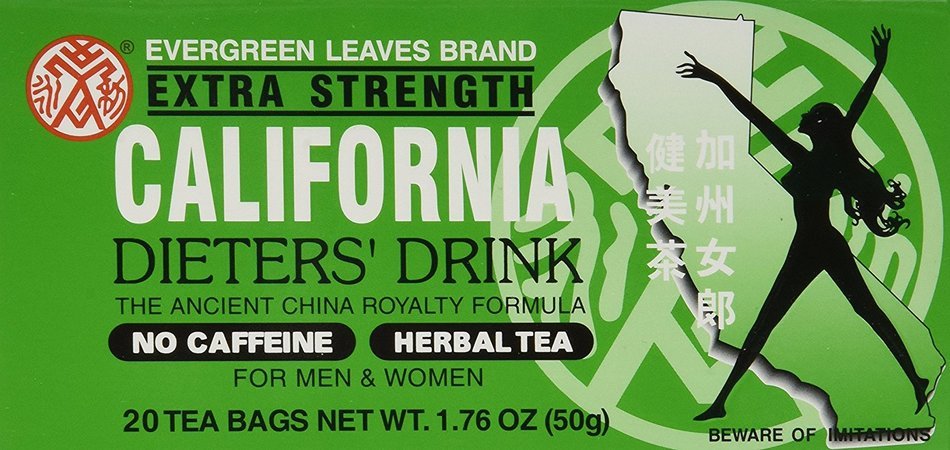 Evergreen Leaves Brand California Dieters' Tea 20 TB N4
