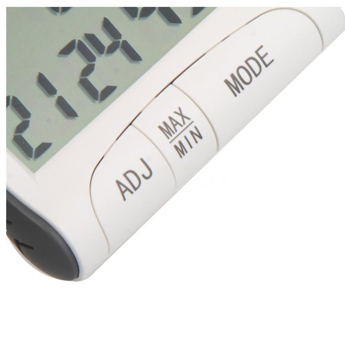 Hygrometer - SODIAL(R)4Pcs LCD Digital Hygrometer Humidity Thermometer Temperature Meter With Clock N2